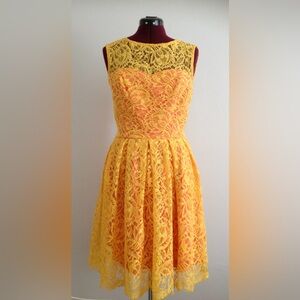 Boat Neckline Sleeveless Box Pleat Full Dress